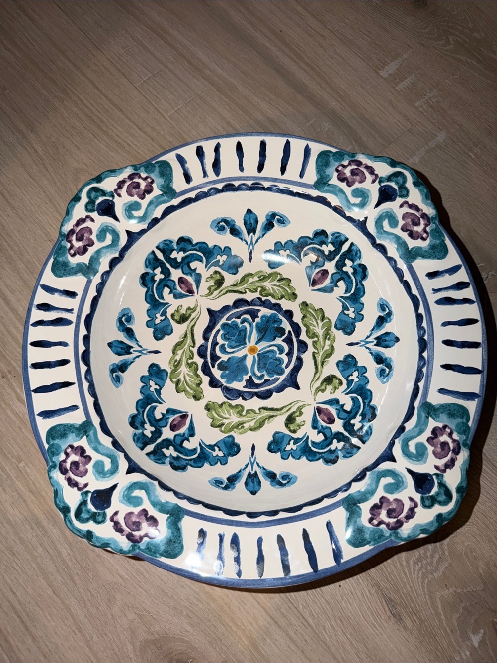 Certified International Mood Indigo by Joyce Shelton Studios Serving Bowl